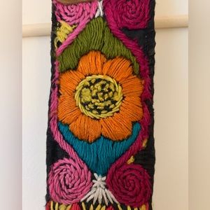 Fox and mermaid brand embroidered bag strap